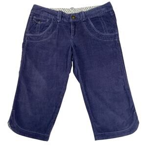 Athleta Purple Corduroy Soft Skimmer Bermuda Shorts 17” Inseam Size 4